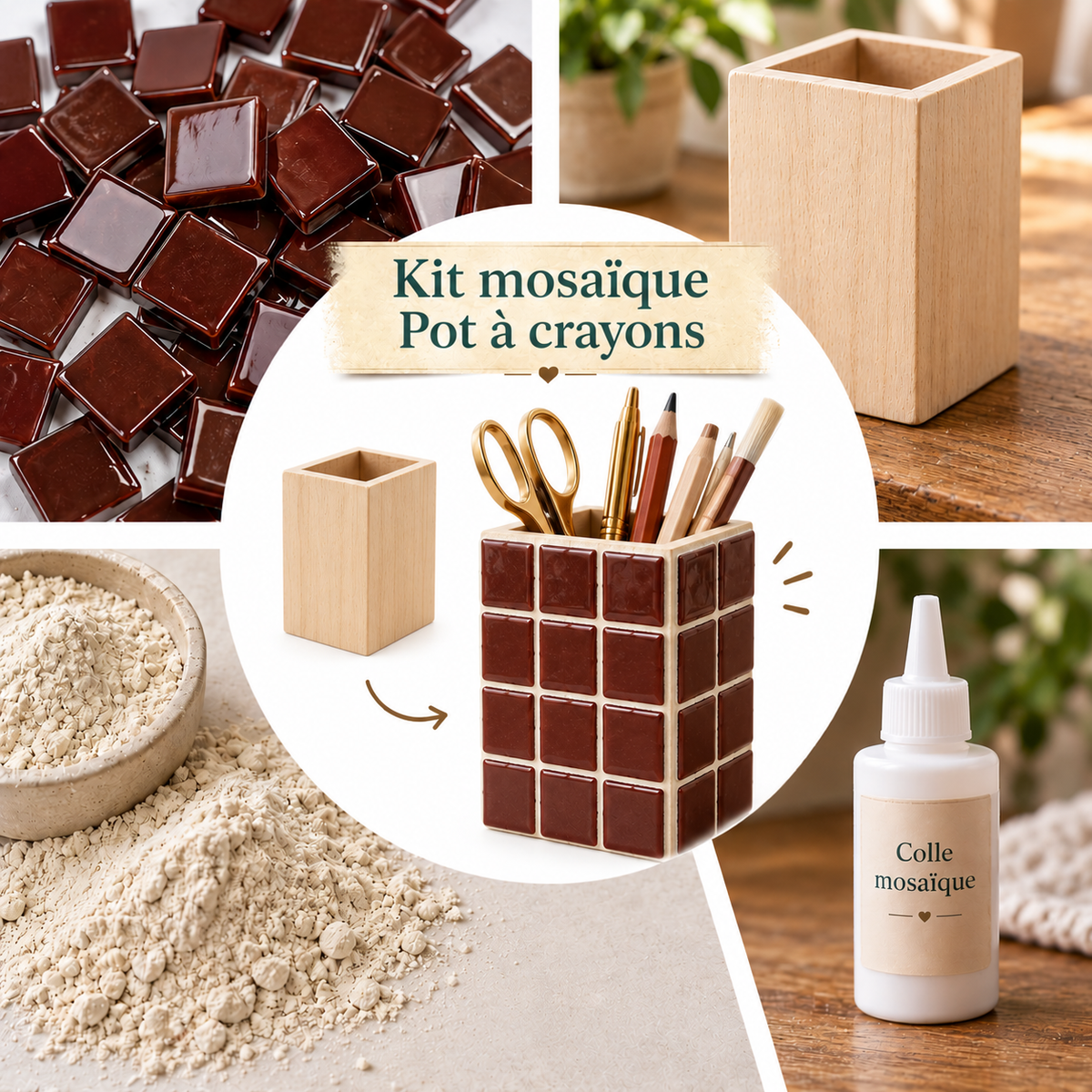 Kit Mosaïque - Pot à crayons