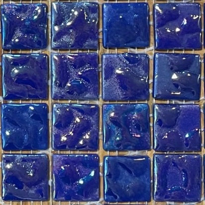 Pâte de verre décoratives fin de série pour la mosaïque : Nuance 1 des bosselés