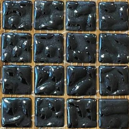 Pâte de verre décoratives fin de série pour la mosaïque : Nuance 6 des bosselés