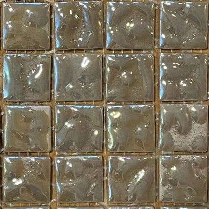 Pâte de verre décoratives fin de série pour la mosaïque : Nuance 5 des bosselés
