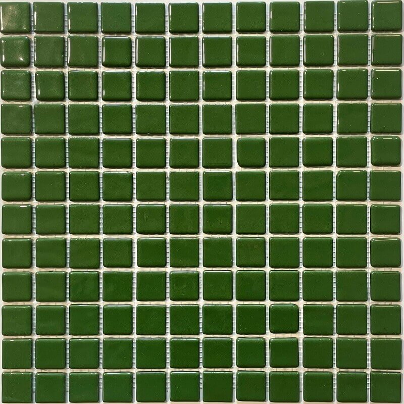 Pâte de verre espagnole unie Verde Oscuro