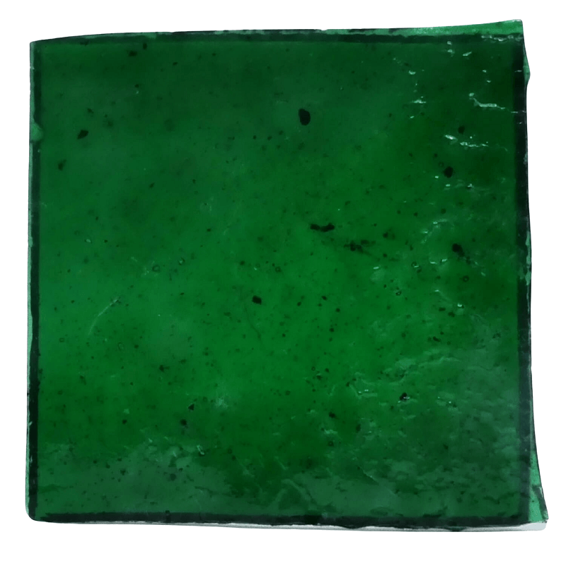Verre Albertini translucide pour mosaïque recto Vert Bouteille