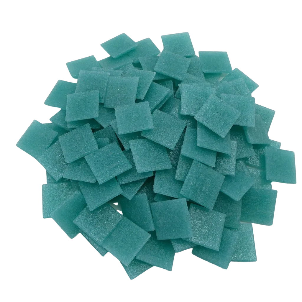 Pâtes de verre Murano Bleu Turquoise pour la mosaïque - Mosaïqu&