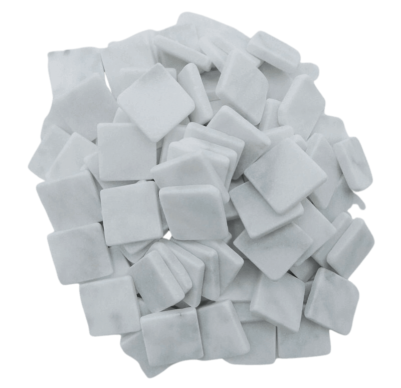 Carreaux de marbre nature Blanc pour la mosaïque - Mosaïqu&