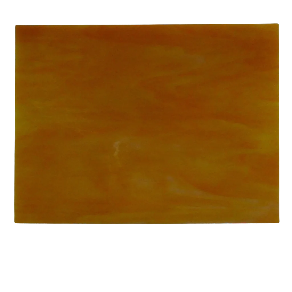 Plaques de verre Tiffany Orange 15 x 20 cm pour mosaïque - Mosaïqu&