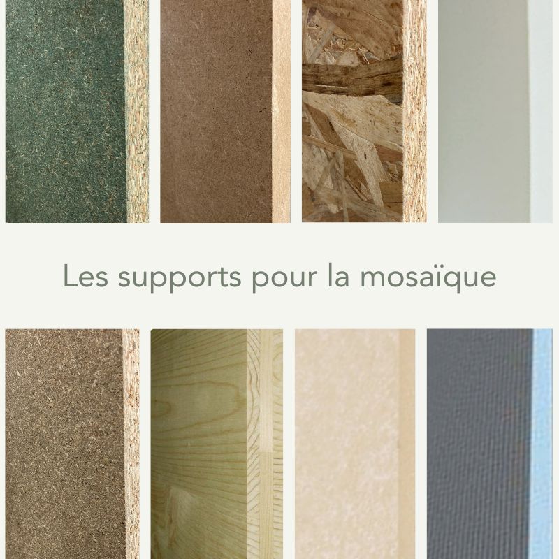 Choisir le bon support pour une création en mosaïque - Mosaïqu'ella