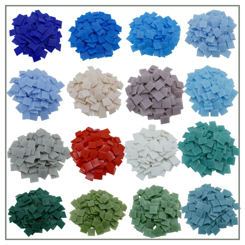 Pâte de verre Murano - large gamme de coloris pour la mosaïque