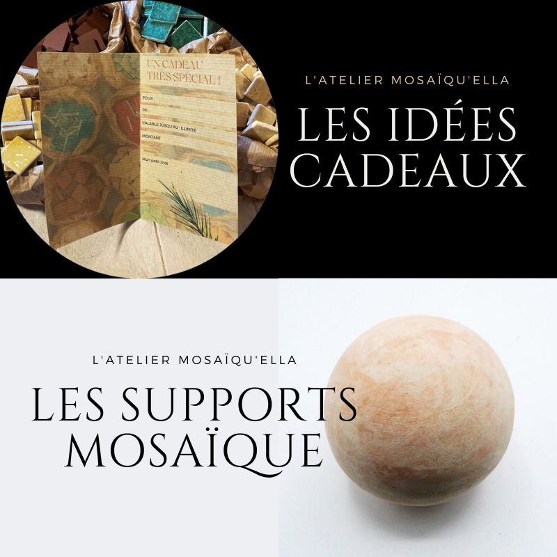 L'Atelier de Mosaïqu'ella - les cadeaux et les supports pour la mosaïque