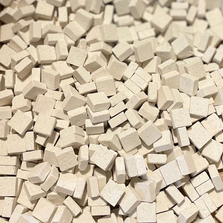 Mosaïque Antico Bianco- Blanc - découpe facile sans pince, avec ciseaux