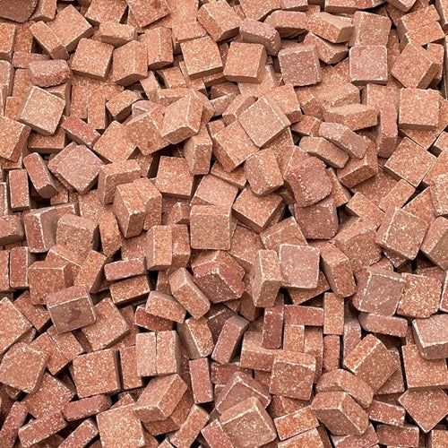 Mosaïque Antico Rosso- Rouge- découpe facile sans pince, avec ciseaux