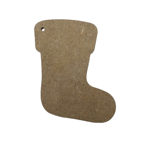 Chaussettes de Noël percées à décorer en mosaïque et à suspendre au sapin 