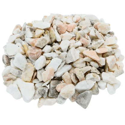Cailloux pour mosaïque Nymphéas Rose Blanc - Mosaïqu&