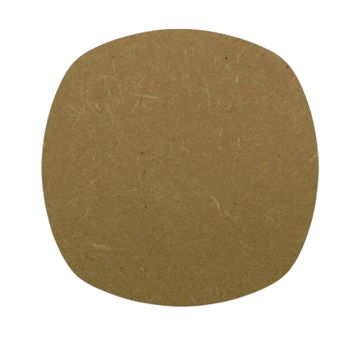 support en bois mdf forme carré avec coins arrondis - petit format de 10x10cm