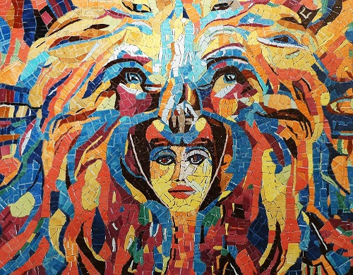 Émaux de Briare Harmonie Zinnia- Mosaïqu&