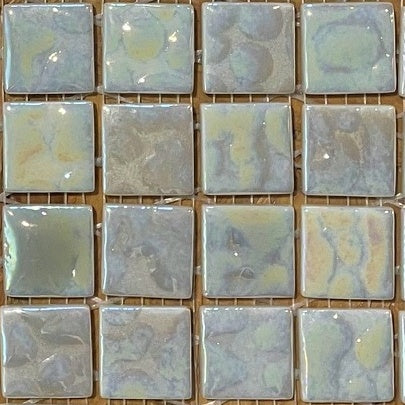 Pâte de verre décoratives fin de série pour la mosaïque : Nuance 3
 des bosselés 