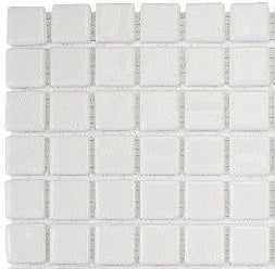 Pâtes de verre Blanco de couleur blanche en plaque de 33 carreaux-