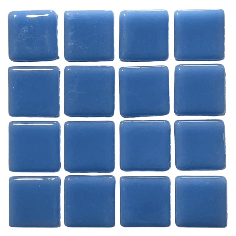 Pâte de verre espagnole unie Azul Claro