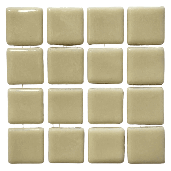 Pâte de verre espagnole unie Beige