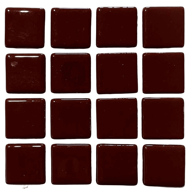 Pâte de verre espagnole unie Marron Oscuro