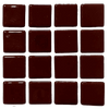 Pâte de verre espagnole unie Marron Oscuro
