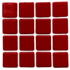 Pâte de verre espagnole unie Rojo