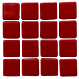 Pâte de verre espagnole unie Rojo