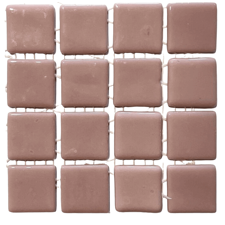 Pâte de verre espagnole unie Rosa Pastel