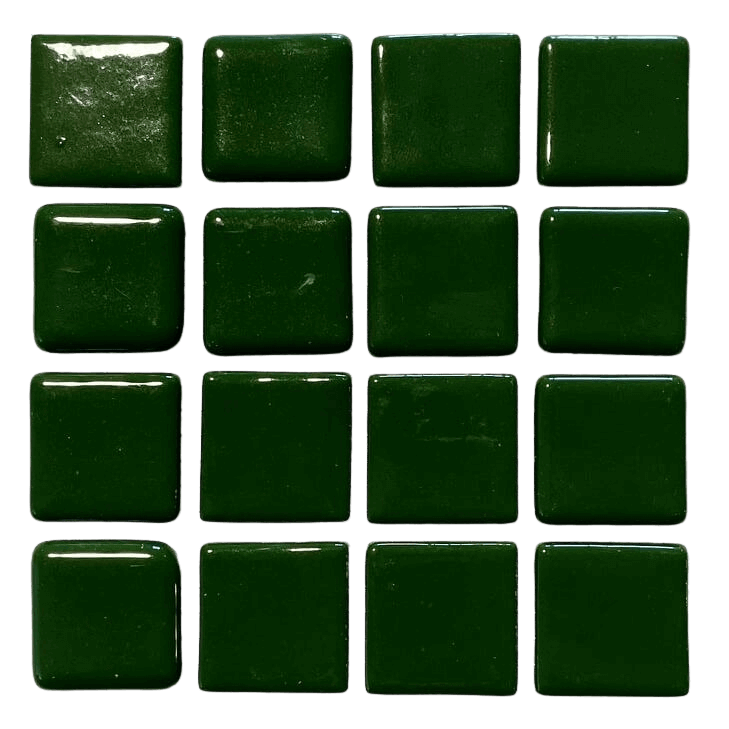 Pâte de verre espagnole unie Verde Oscuro