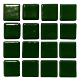 Pâte de verre espagnole unie Verde Oscuro