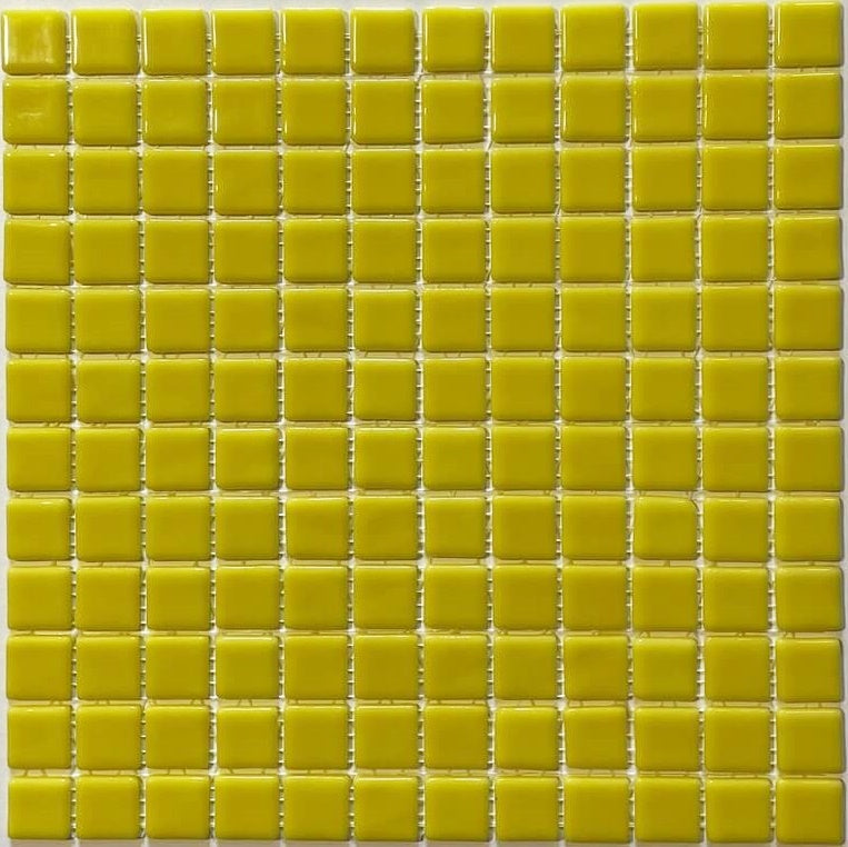Pâte de verre espagnole unie Amarillo