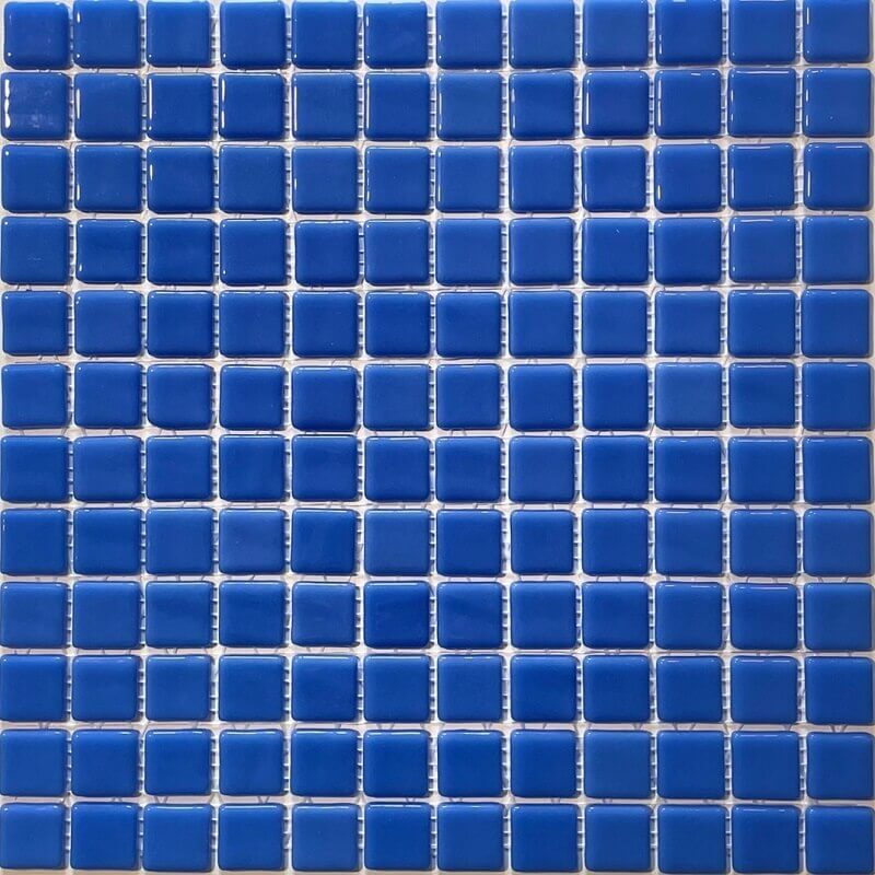 Pâte de verre espagnole unie Azul Celeste