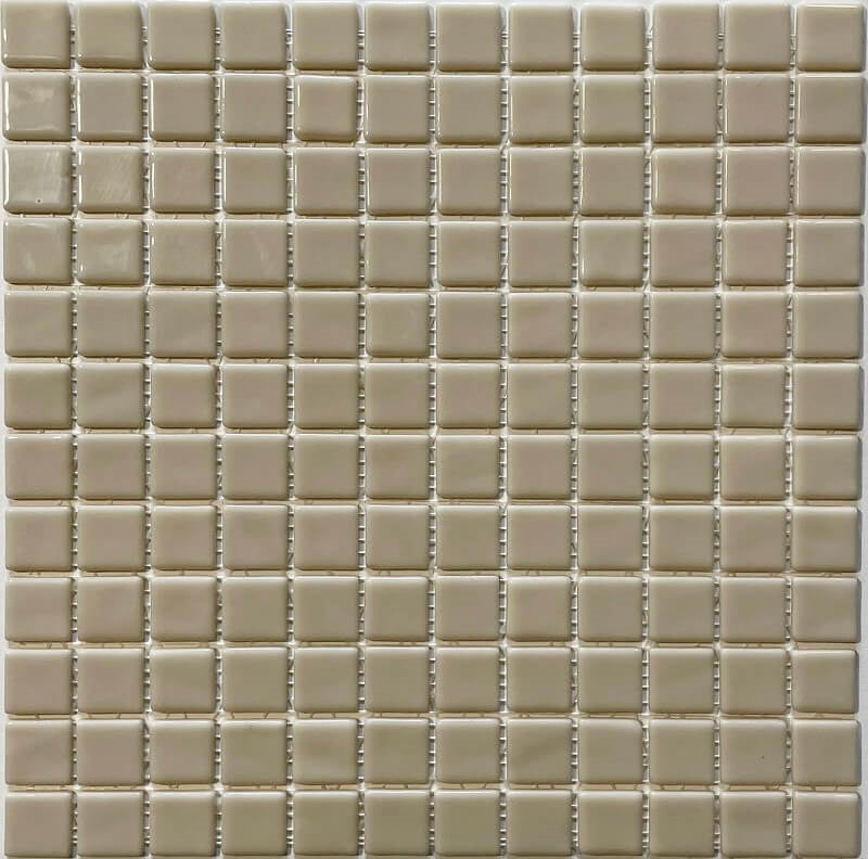 Pâte de verre espagnole unie Beige