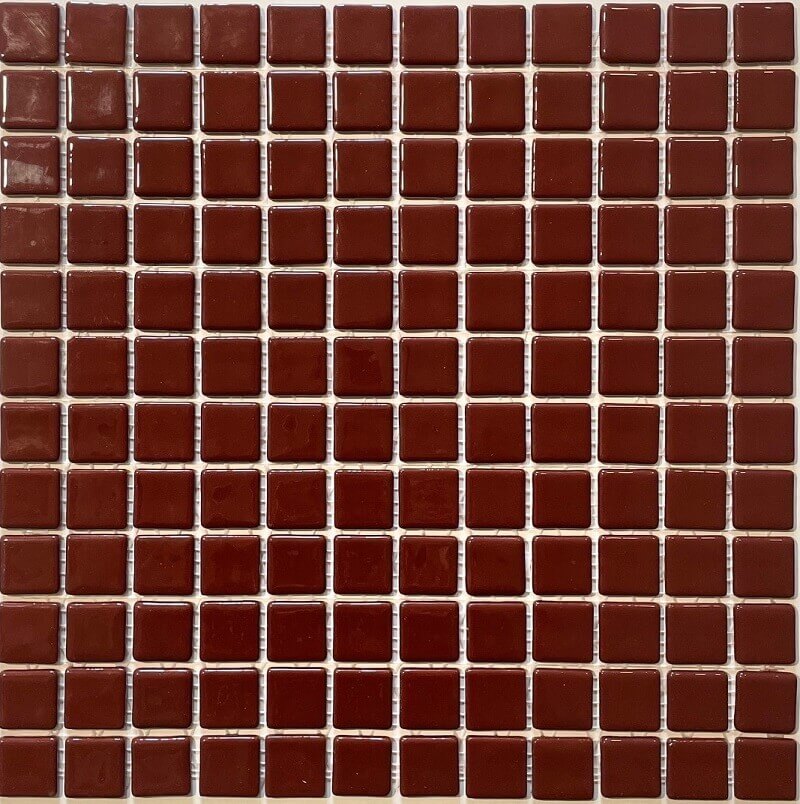 Pâte de verre espagnole unie Marron Oscuro