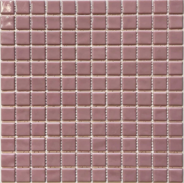 Pâte de verre espagnole unie Rosa Pastel