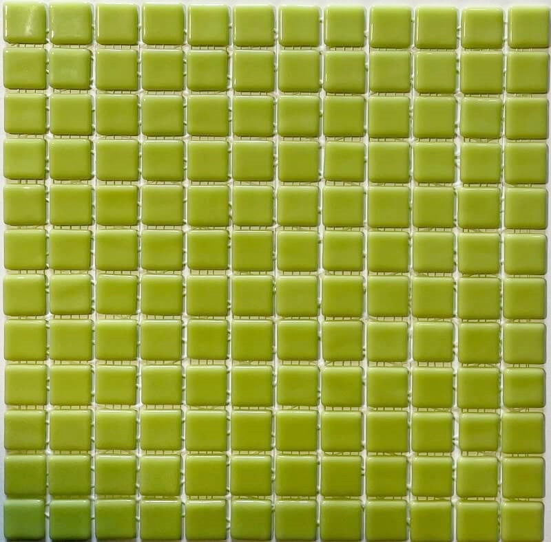 Pâte de verre espagnole unie Verde Pistacho