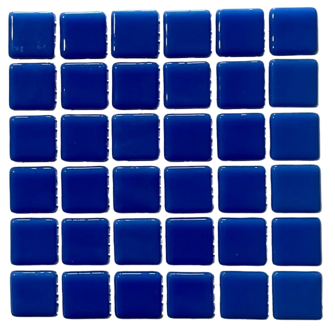 Pâte de verre espagnole unie Azul Celeste