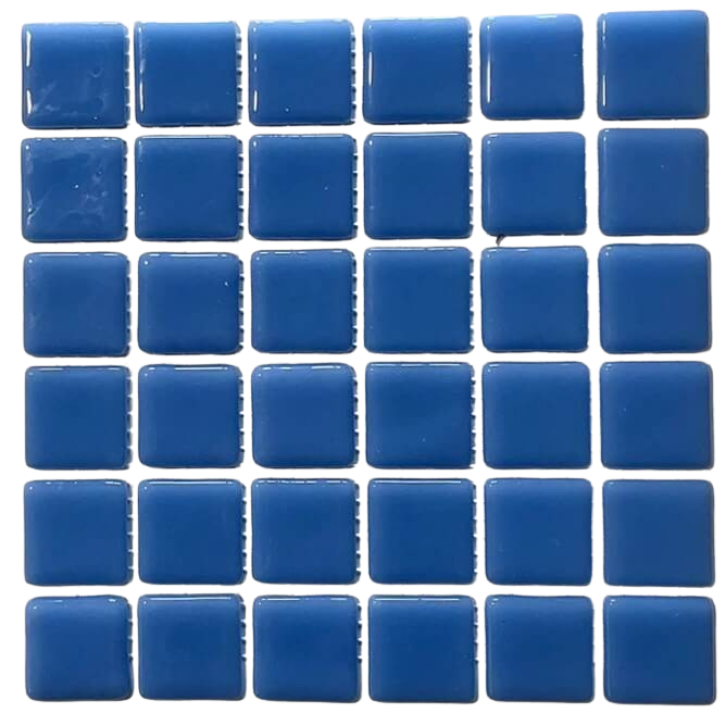 Pâte de verre espagnole unie Azul Claro