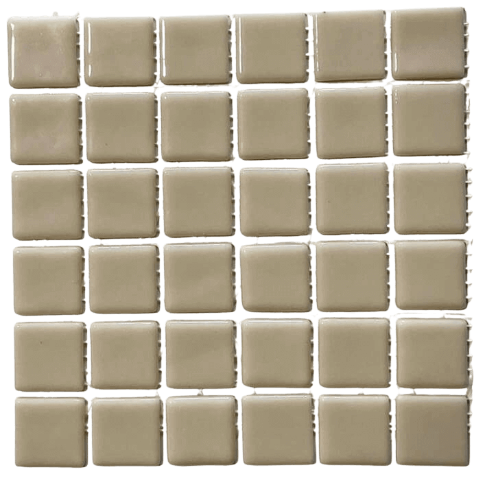 Pâte de verre espagnole unie Beige