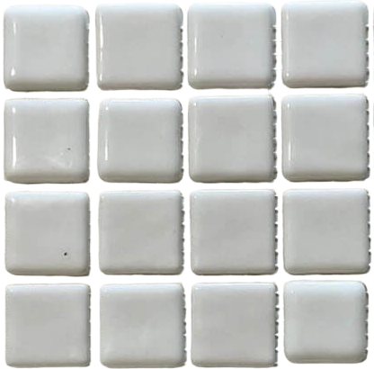 Pâte de verre espagnole unie BLANCO