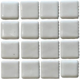 Pâte de verre espagnole unie BLANCO