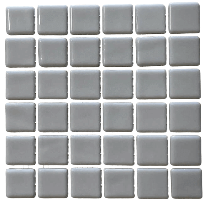 Pâte de verre espagnole unie Gris Claro