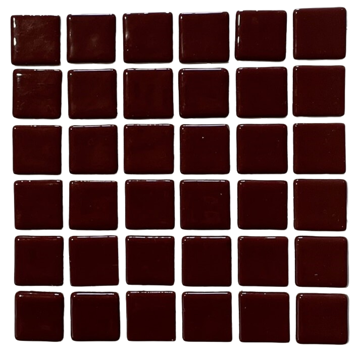 Pâte de verre espagnole unie Marron Oscuro