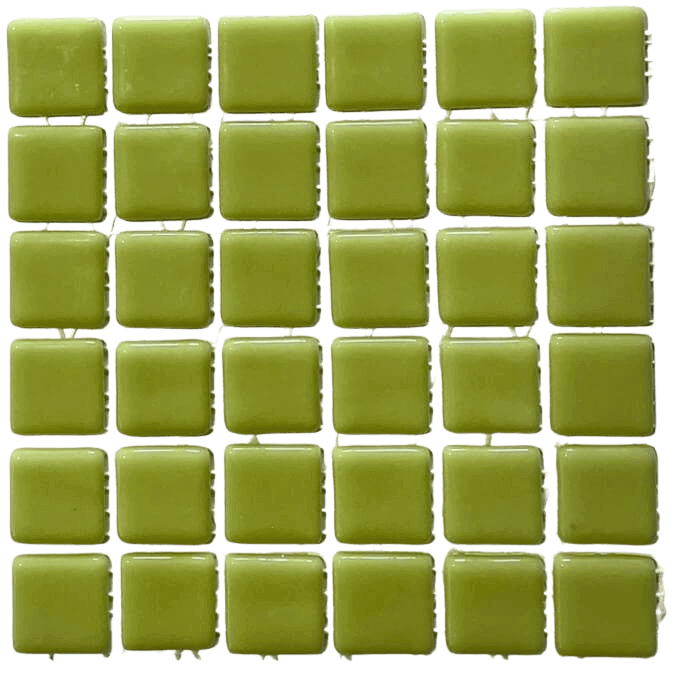 Pâte de verre espagnole unie Verde Pistacho