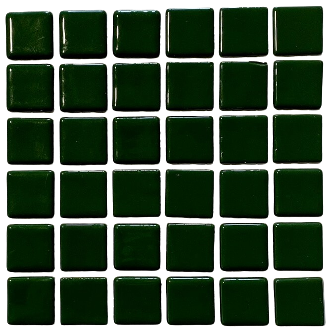 Pâte de verre espagnole unie Verde Oscuro