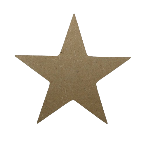 Étoile en bois pour la mosaïque