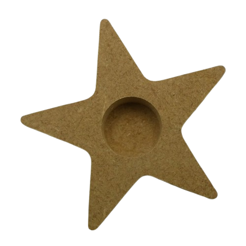 Bougeoir Étoile en bois pour la mosaïque