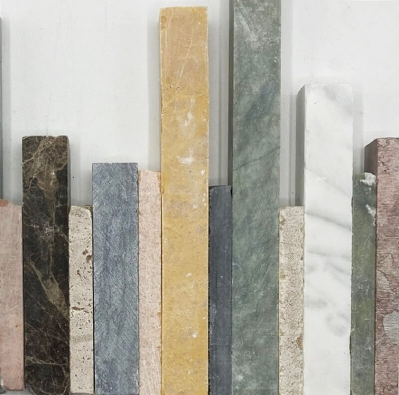 Marbre en barre pour travailler à la marteline
