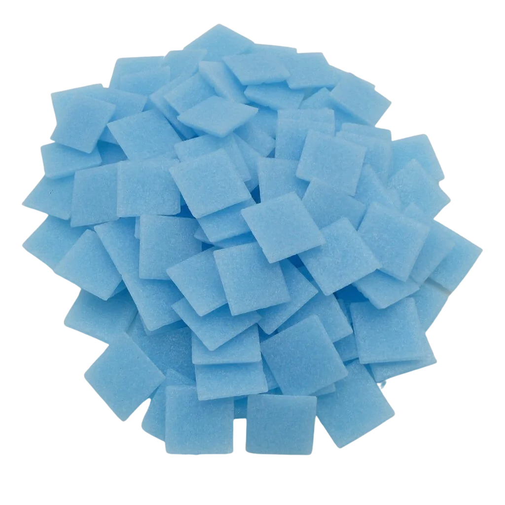 Pâtes de verre Murano Bleu Banquise pour la mosaïque - Mosaïqu&