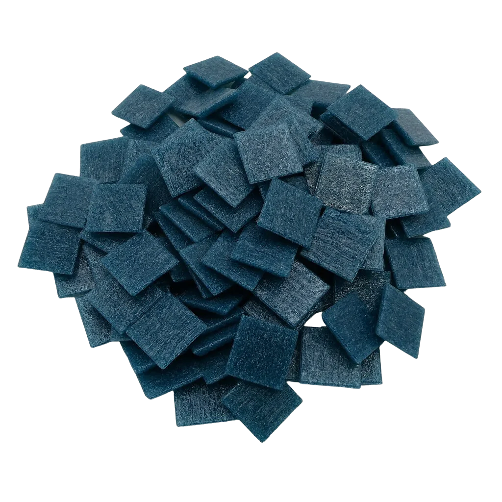 Pâtes de verre Murano Bleu Canard pour la mosaïque - Mosaïqu&