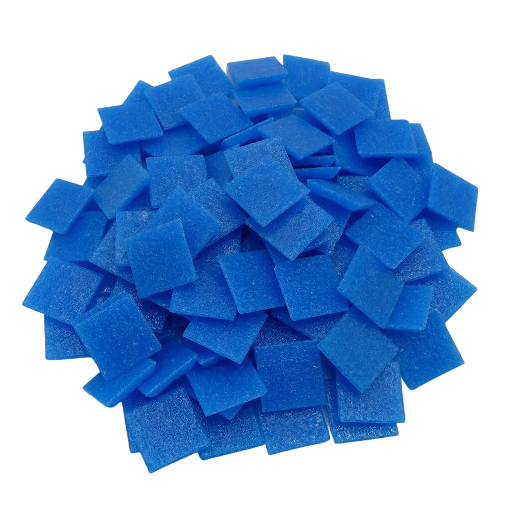 Pâtes de verre Murano Bleu Egyptien pour la mosaïque - Mosaïqu&